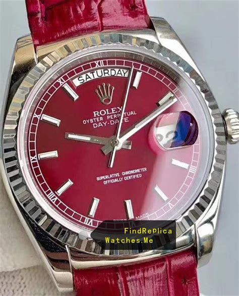 red face rolex replica|rolex watch with red face.